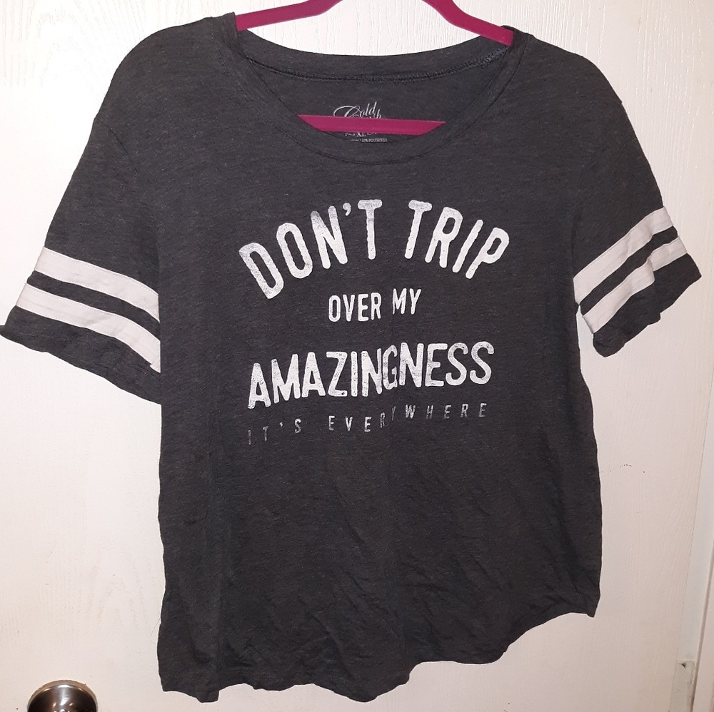 NWOT Cold Crush Don't Trip Womens Ringer T-Shirt